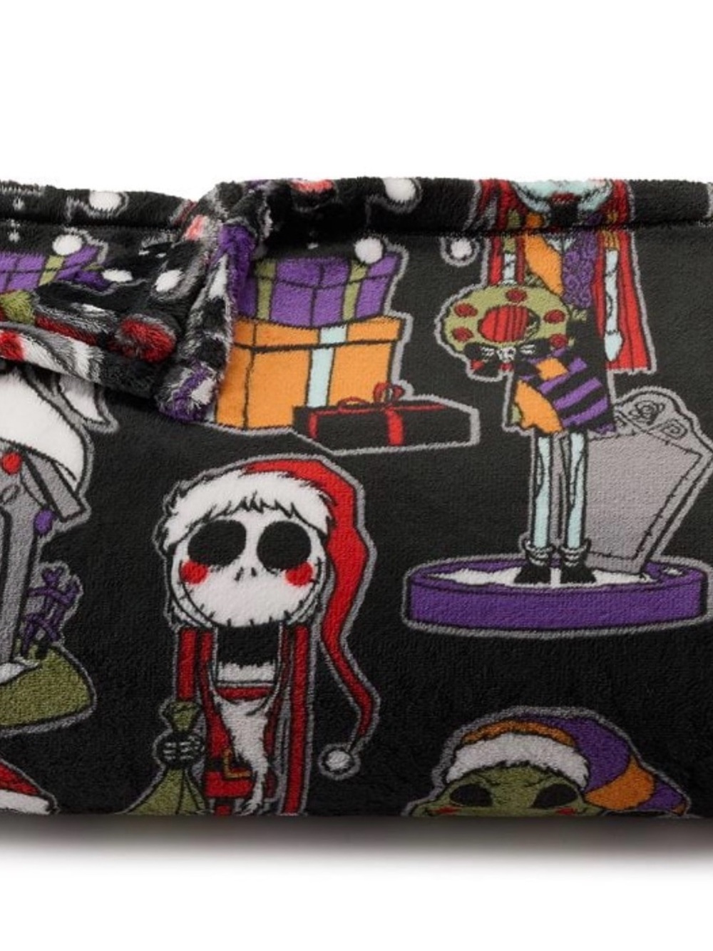 Nightmare Before Christmas Nutcracker plush throw 60x72